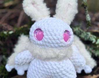 Pastel Mothman Crochet Plushie