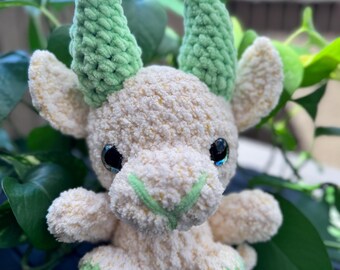 Crochet Pastel Goat Plushie: Handmade Goat Amigurumi