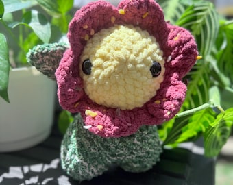 Crochet Flower Plushie: Handmade Flower Friend