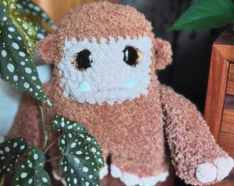 Crochet Bigfoot Plushie: Handmade Sasquatch