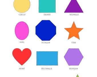 Colorful Educational PreSchool Posters