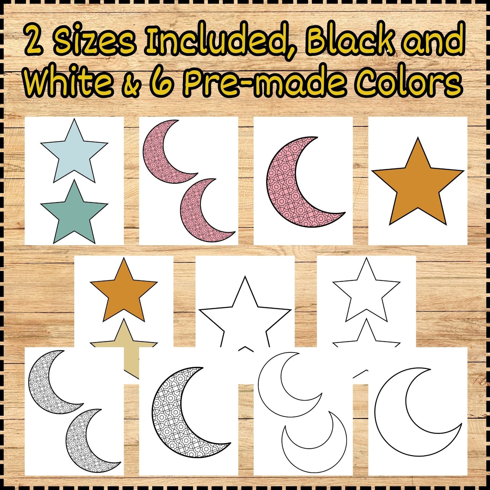EID MUBARAK Big Letters Decoration | Printable Bulletin Board ...