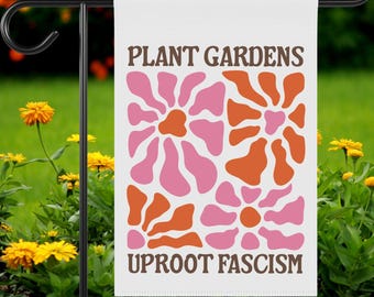 Liberal Garden Flag, Spring and Summer Yard Flag, Anti Trump Garden Flag, Cute Garden Flag, Unique Lawn Flags, Decorative Garden Flag