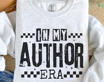 Author Sweatshirt, Gift for Writers, Minimalist Crewneck, Literary Gifts, Writing Apparel, Author Clothing, Book Lover, New Author Gift
