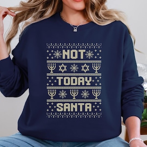 Funny Hanukkah Sweatshirt, Hanukkah Sweater, Hanukkah Gifts. Ugly Hanukkah Sweater, Hanukkah Shirt, Jewish Crewneck, Funny Jewish Gifts