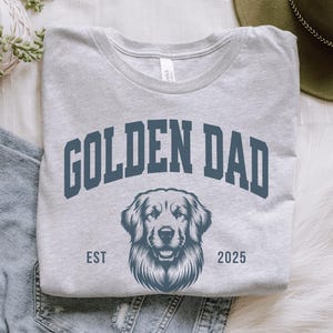 Personalized Golden Retriever Shirt, Golden Retriever Gifts, Dog Dad Gift, Men's Tshirt, Husband Gift, Boyfriend Gift, Gift for dad