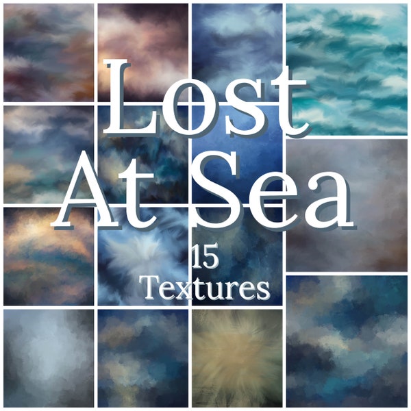 Digital Overlay Backgrounds and Textures for Portraits Landscapes Pets and Architecture, High Quality Sea Ocean themed Digital Paper