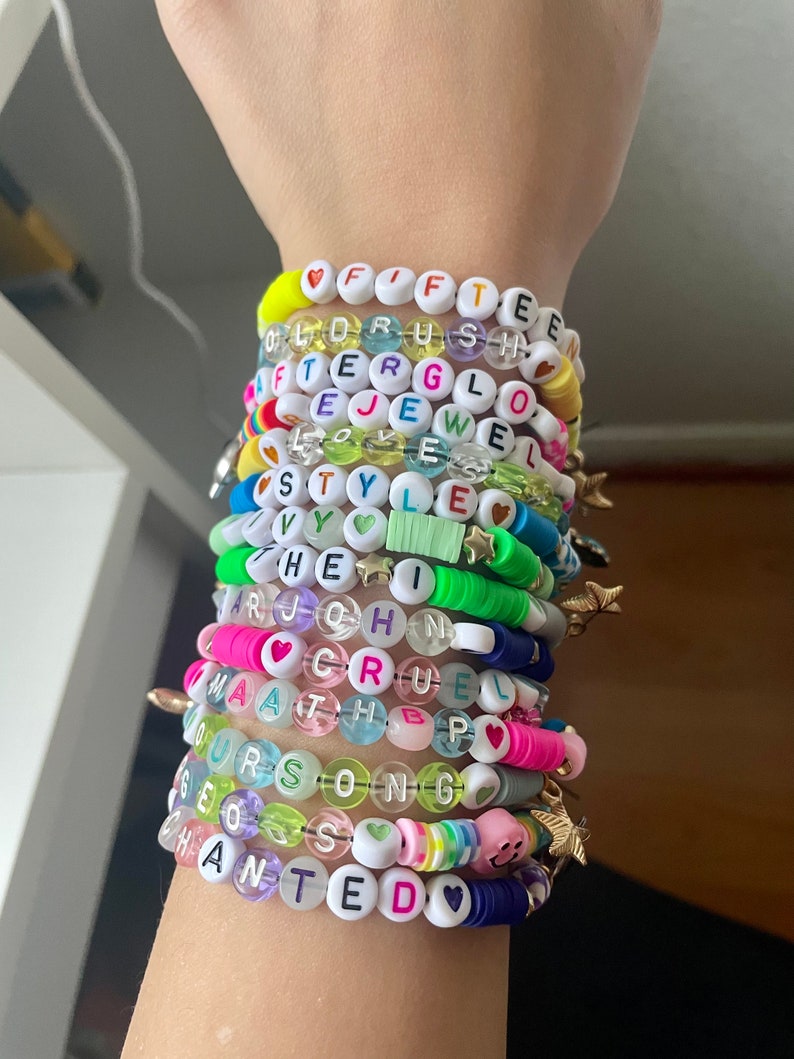 7 PACK Taylor Swift Eras Tour Bracelets L Friendship Bracelet Exchange L Album Bracelets I TS