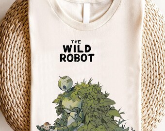 Den vilda roboten-tröja, sci-fi-äventyrsfilm grafisk t-shirt, robotälskare-gåva, futuristisk familjefilmfan-tröja, unisexkläder