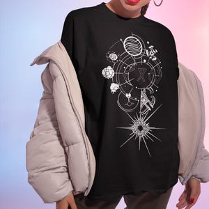 Outer Wilds Gaming-tröja, Indie Space Exploration Video Game-t-shirt, Retro Sci-Fi-grafik-tröja, Kosmisk Äventyrs-Gamer-gåva Unisex-tröja bild 6