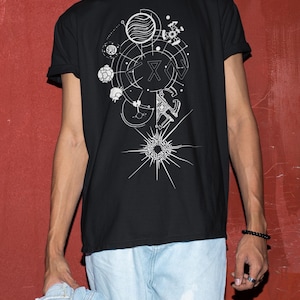 Outer Wilds Gaming-tröja, Indie Space Exploration Video Game-t-shirt, Retro Sci-Fi-grafik-tröja, Kosmisk Äventyrs-Gamer-gåva Unisex-tröja bild 5