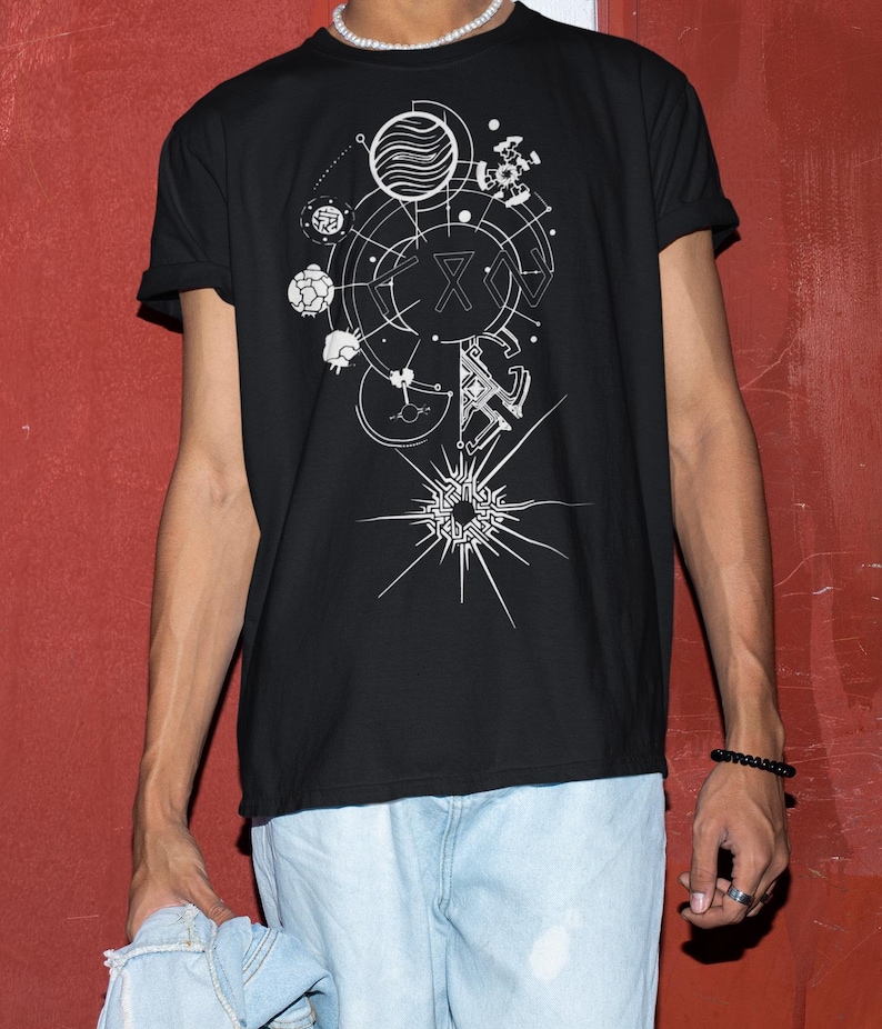 Outer Wilds Gaming-tröja, Indie Space Exploration Video Game-t-shirt, Retro Sci-Fi-grafik-tröja, Kosmisk Äventyrs-Gamer-gåva Unisex-tröja bild 5