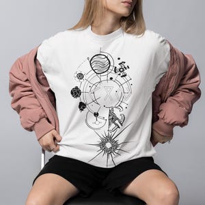 Outer Wilds Gaming-tröja, Indie Space Exploration Video Game-t-shirt, Retro Sci-Fi-grafik-tröja, Kosmisk Äventyrs-Gamer-gåva Unisex-tröja bild 8