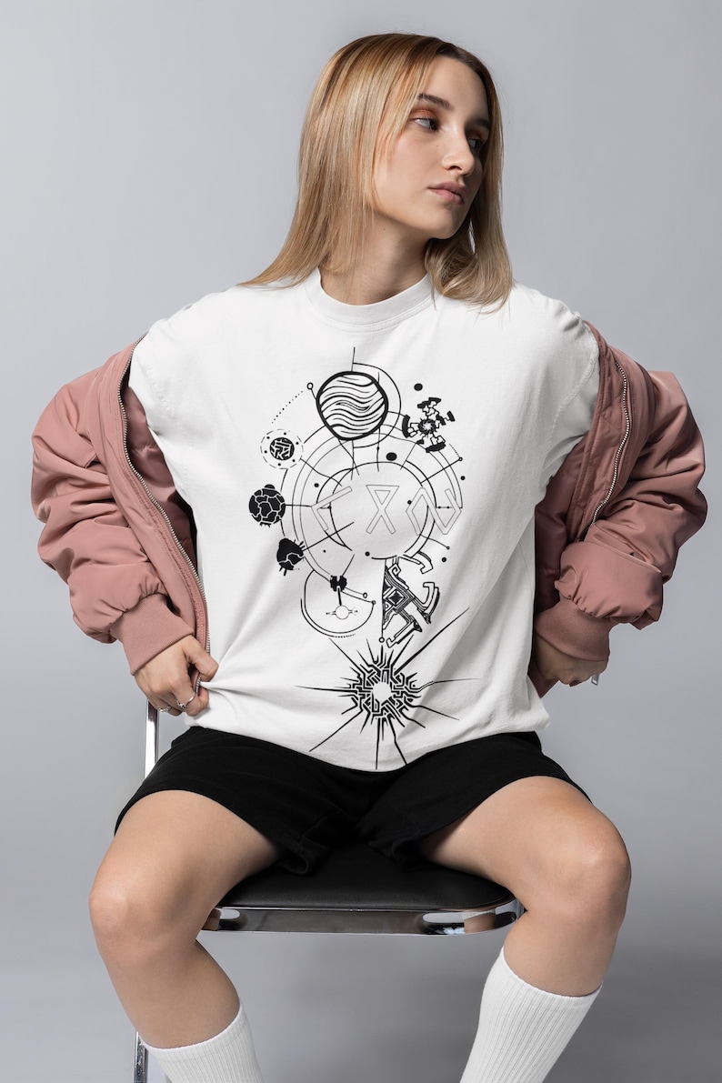 Outer Wilds Gaming-tröja, Indie Space Exploration Video Game-t-shirt, Retro Sci-Fi-grafik-tröja, Kosmisk Äventyrs-Gamer-gåva Unisex-tröja bild 8