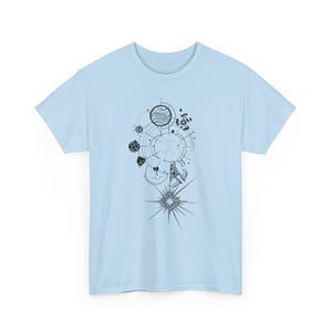 Outer Wilds Gaming-tröja, Indie Space Exploration Video Game-t-shirt, Retro Sci-Fi-grafik-tröja, Kosmisk Äventyrs-Gamer-gåva Unisex-tröja Light Blue