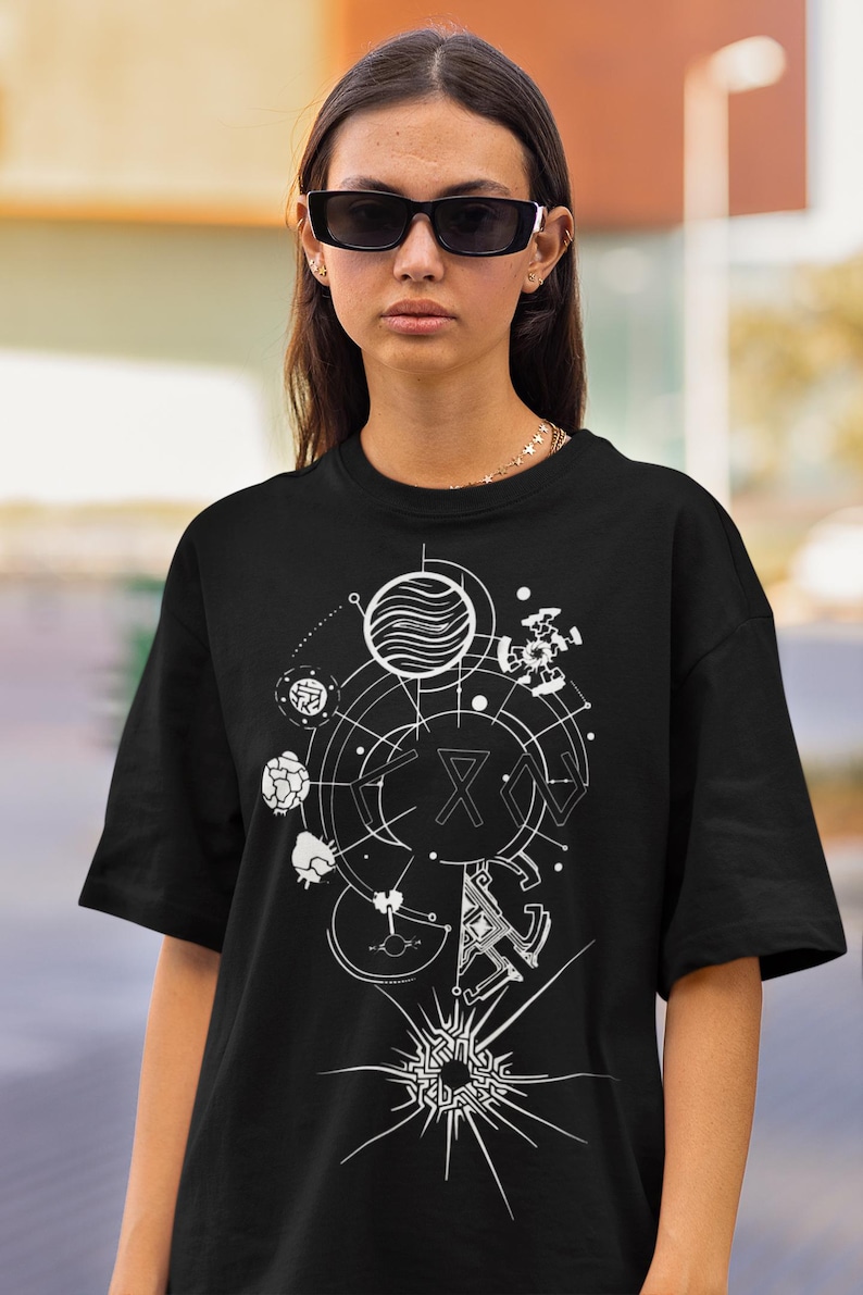 Outer Wilds Gaming-tröja, Indie Space Exploration Video Game-t-shirt, Retro Sci-Fi-grafik-tröja, Kosmisk Äventyrs-Gamer-gåva Unisex-tröja Black