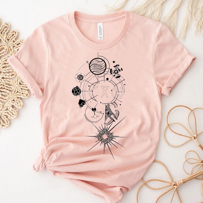 Outer Wilds Gaming-tröja, Indie Space Exploration Video Game-t-shirt, Retro Sci-Fi-grafik-tröja, Kosmisk Äventyrs-Gamer-gåva Unisex-tröja Light Pink