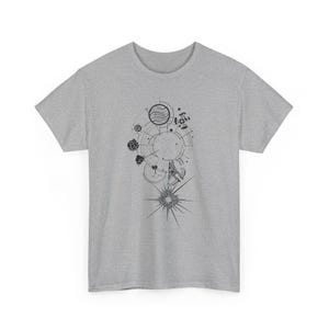 Outer Wilds Gaming-tröja, Indie Space Exploration Video Game-t-shirt, Retro Sci-Fi-grafik-tröja, Kosmisk Äventyrs-Gamer-gåva Unisex-tröja Sport Grey