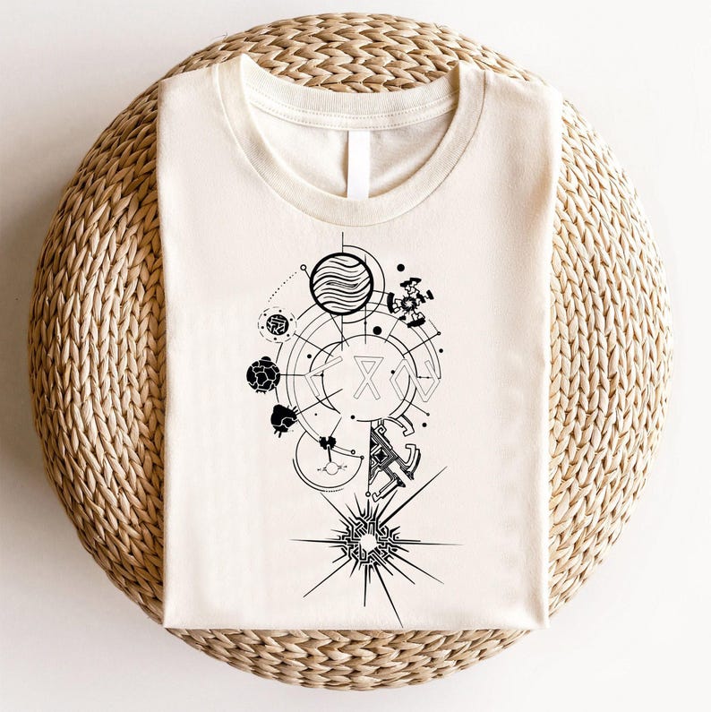 Outer Wilds Gaming-tröja, Indie Space Exploration Video Game-t-shirt, Retro Sci-Fi-grafik-tröja, Kosmisk Äventyrs-Gamer-gåva Unisex-tröja bild 9