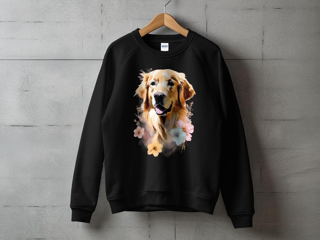 Golden Retriever Botanist Flower Sweatshirt