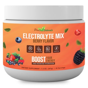 Pride Naturals, Inc Electrolyte Powder - Refreshing Workout Recovery Electrolytes, Sugar Free, Gluten Free & Vegan, Pure Keto