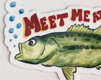 Meet Me at the Creek Sticker