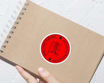 Orange County Piano Rock | Etwas Corporate Sticker | Band Inspiriert | Andrew McMahon Musik inspiriert