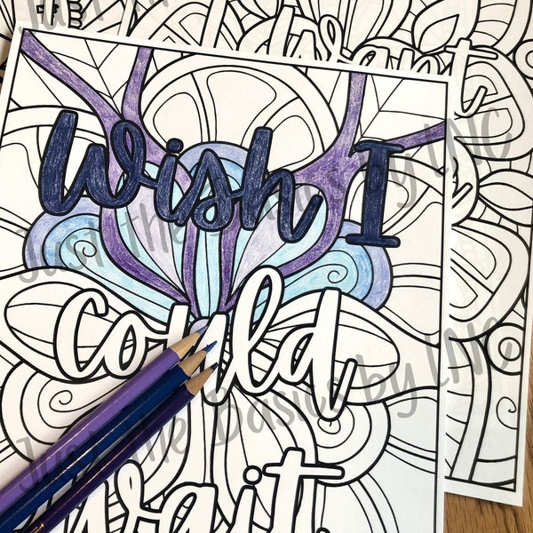 Something Corporate Band Inspired Adult Coloring Pages | Song Inspired Lyric Inspired Pages | Mandala Coloring Pages | Coloring Pages