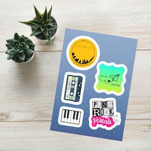 Something Corporate Jacks Mannequin Andrew McMahon in the Wilderness Sticker Sheet | Andrew McMahon Inspired Stickers