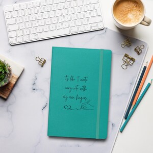Jack&#39;s Mannequin Song Lyric Inspired Hardcover Bound Notebook | Mix Tape | Journaling Notebook | Andrew McMahon Inspired