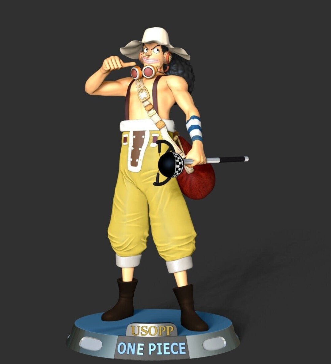 Usopp Statue One Piece STL File Etsy