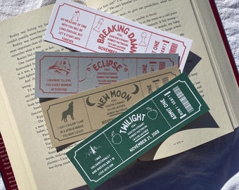 The Twilight Saga | Love Quotes | Ticket Style Bookmark