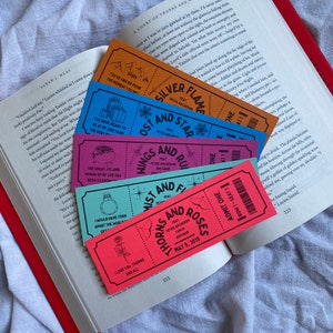 ACOTAR | Love Quotes | Ticket Style Bookmarks
