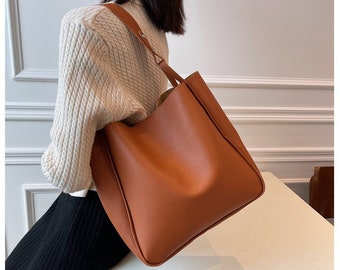 Unique Leather Shoulder bag - Perfect Women's Work Bag | Retro Shoulder Bag | Everyday Use Women's Bag