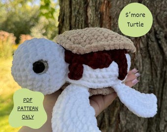 Low - Sew S'more Turtle PDF PATTERN | Beginner Friendly Crochet Pattern
