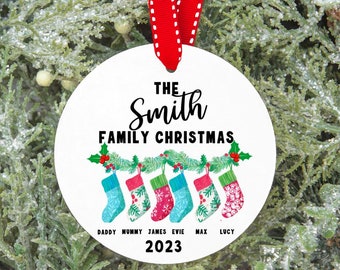 Stockings Were Hung On The Chimney - Personalize With Family Initials - Live Edg