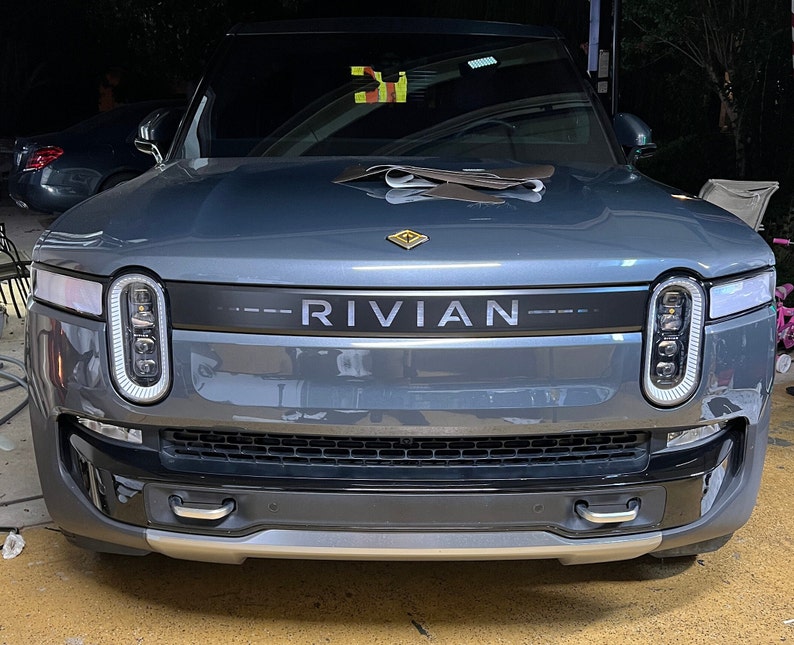 Rivian Front Light Bar Cover Decal to Illuminate Logo. Free Etsy