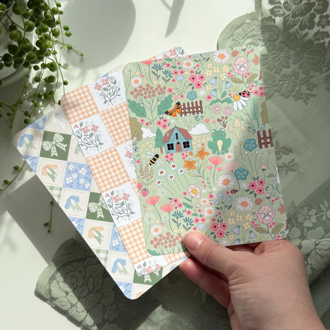 Spring Cottagecore Kindle Insert | Kindle Paperwhite | Kindle Basic ...