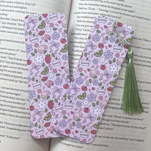 Spring Picnic Laminated Bookmark | Handmade Bookmark | Book Club Bookmark | Bookish Gift