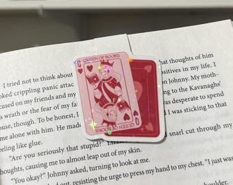 Queen of Books | Holographic Magnetic Bookmark | Book Club Bookmark | Bookish Gift | Book Merch | Cute Bookmark