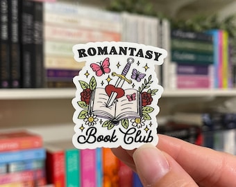 Romantasy Book Club | Waterproof Kindle Sticker | E-Reader Sticker | Book Merch | Laptop Sticker | Bookish Gift | Book Lover