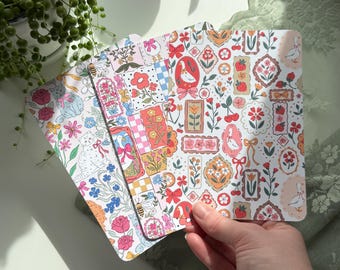 Whimsical Spring Kindle Insert | Kindle Paperwhite | Kindle Basic | Cute Kindle Insert | Pink Kindle Accessories