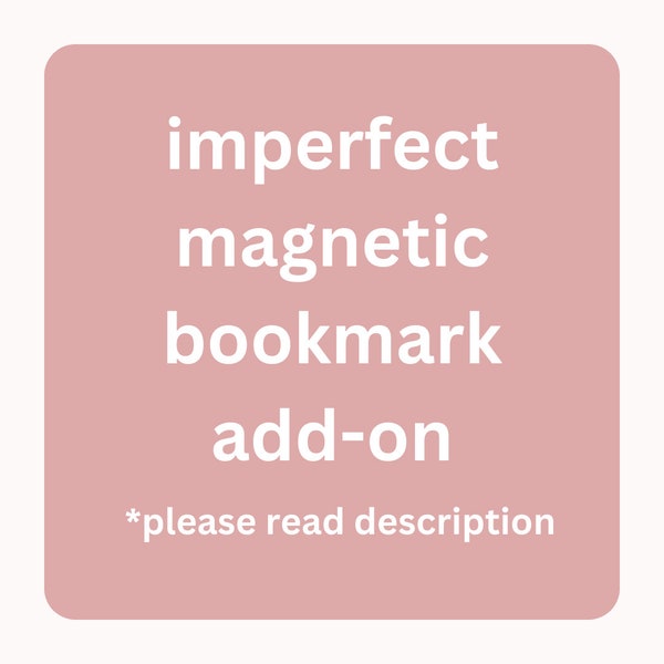 Magnetic Bookmark Add-On | Imperfect Bookmark | Holographic Bookmark | Random Bookmark | Gift for Librarians | Bookish Gift | Book Club