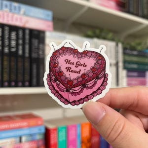 Hot Girls Read | Waterproof Kindle Sticker | E-Reader Sticker | Book Merch | Laptop Sticker | Bookish Gift | Book Lover