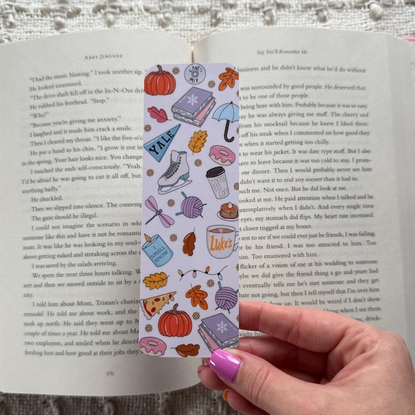 Gilmore Bookmark | Handmade Bookmark | Laminated Bookmark | Bookish Gift | Book Lover | Librarian Gifts | Luke's Diner | Double Sided
