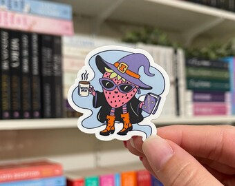 Strawberry Witch | Waterproof Kindle Sticker | E-Reader Sticker | Book Merch | Laptop Sticker | Bookish Gift | Book Lover