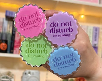 Do Not Disturb Kindle Grip | Kindle Holder | Phone Holder | Kindle Accessories | Bookish Gift