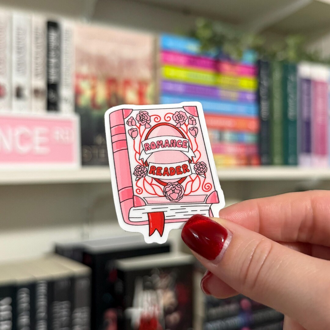 The Reader Sticker Romance Reader Book | Waterproof Sticker | Kindle Sticker | E-reader ...