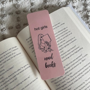 Hot Girls Read Books Laminated Bookmark | Hot Girls Read | Book Club Bookmark | Book Gift