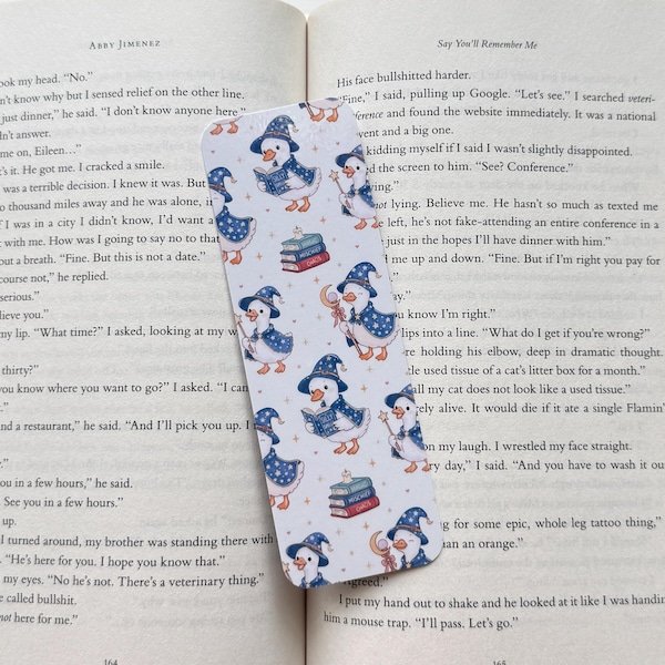 Magical Goose Bookmark | Halloween Bookmark | Laminated Bookmark | Reader Gift | Bookish Gift | Book Club Bookmark